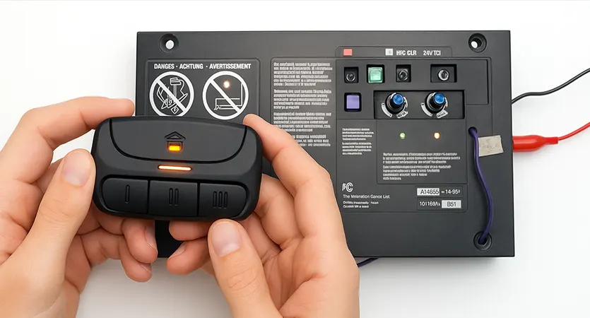 Emergency garage door remote programming