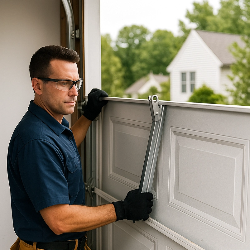 Garage door panel remote