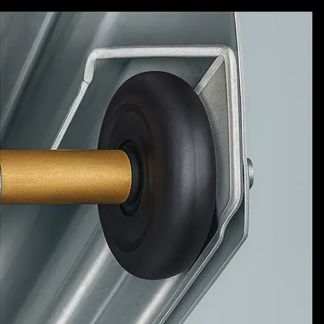 Garage door roller after replacement