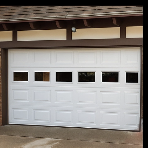 Garage door after repair