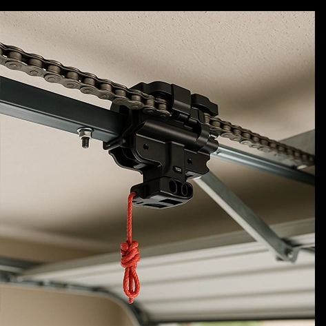 Garage door after repair